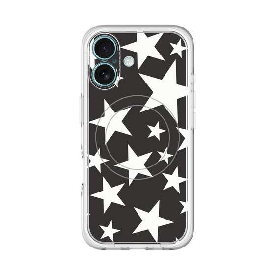 スリムプロテクションプレミアムケース with MagSafe［ Stars - Black ］