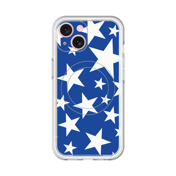 スリムプロテクションプレミアムケース with MagSafe［ Stars - Blue ］