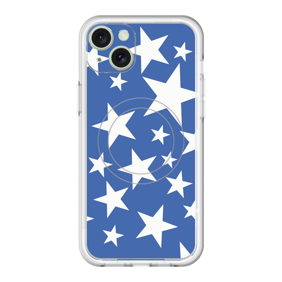 スリムプロテクションプレミアムケース with MagSafe［ Stars - Blue ］