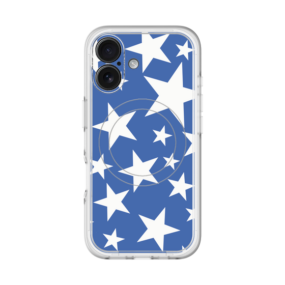スリムプロテクションプレミアムケース with MagSafe［ Stars - Blue ］