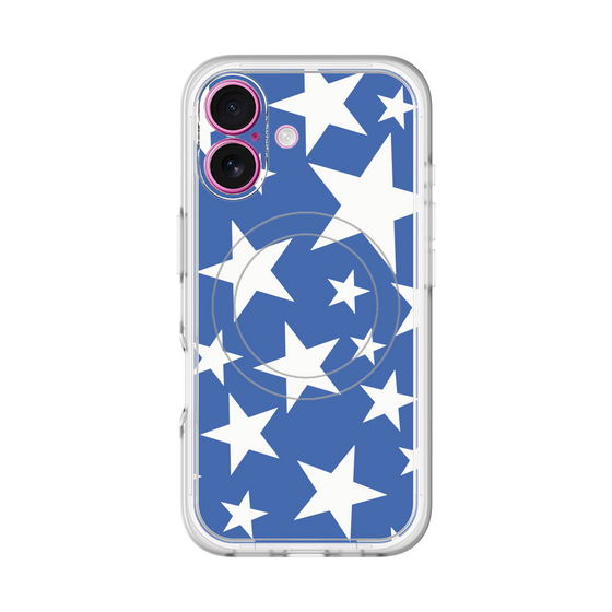 スリムプロテクションプレミアムケース with MagSafe［ Stars - Blue ］