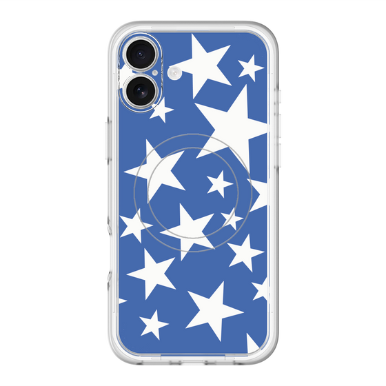 スリムプロテクションプレミアムケース with MagSafe［ Stars - Blue ］
