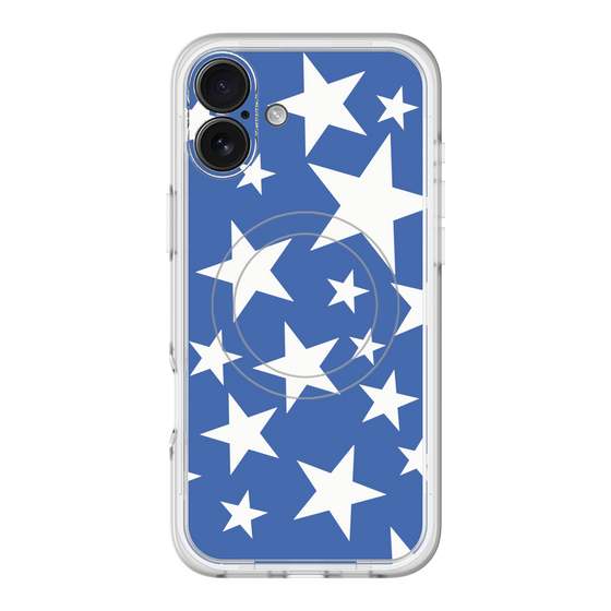 スリムプロテクションプレミアムケース with MagSafe［ Stars - Blue ］