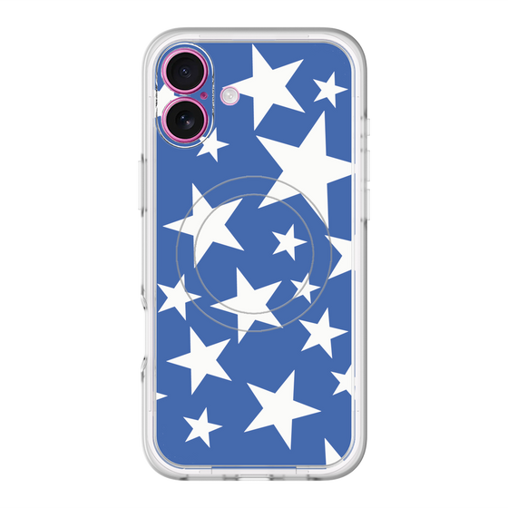 スリムプロテクションプレミアムケース with MagSafe［ Stars - Blue ］