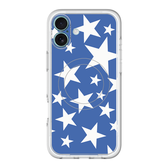 スリムプロテクションプレミアムケース with MagSafe［ Stars - Blue ］
