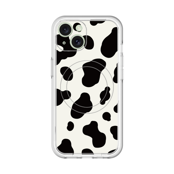 スリムプロテクションプレミアムケース with MagSafe［ Cow - White ］