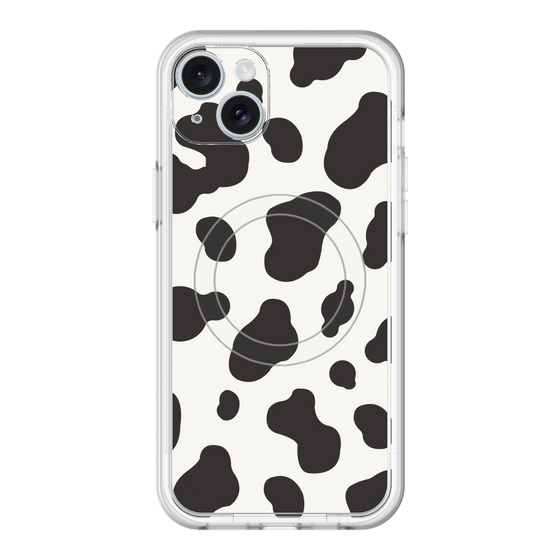 スリムプロテクションプレミアムケース with MagSafe［ Cow - White ］