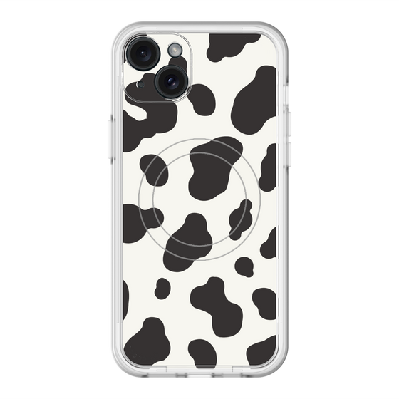 スリムプロテクションプレミアムケース with MagSafe［ Cow - White ］