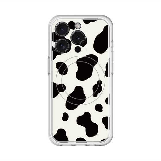 スリムプロテクションプレミアムケース with MagSafe［ Cow - White ］