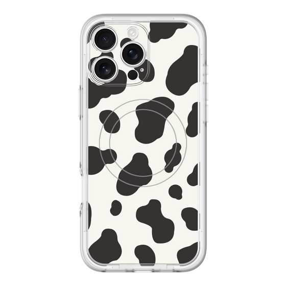 スリムプロテクションプレミアムケース with MagSafe［ Cow - White ］
