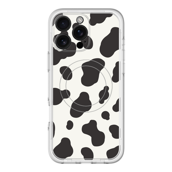 スリムプロテクションプレミアムケース with MagSafe［ Cow - White ］