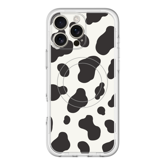 スリムプロテクションプレミアムケース with MagSafe［ Cow - White ］