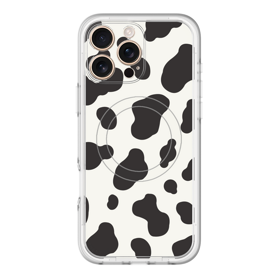 スリムプロテクションプレミアムケース with MagSafe［ Cow - White ］