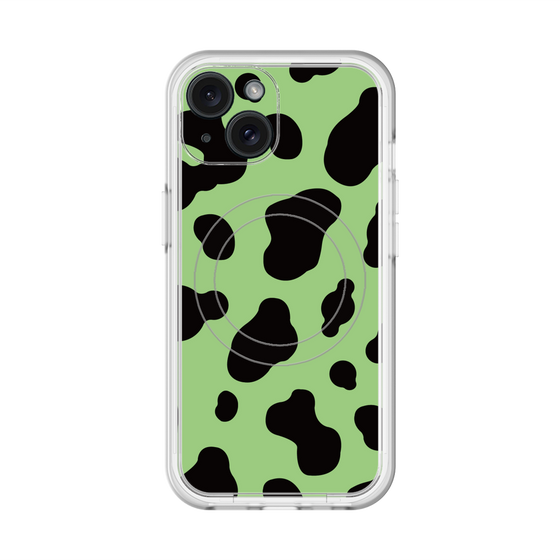 スリムプロテクションプレミアムケース with MagSafe［ Cow - Green ］