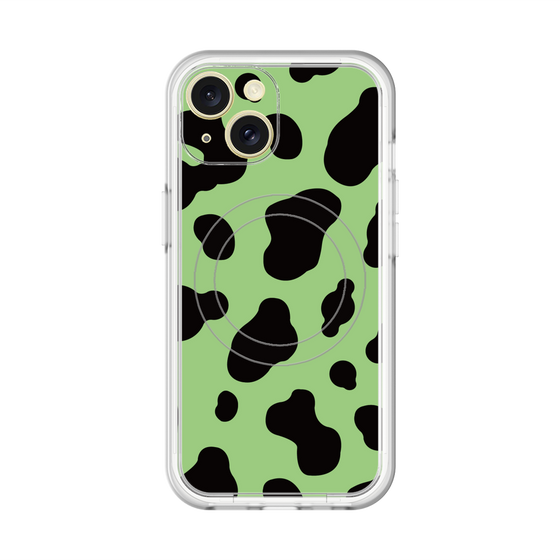 スリムプロテクションプレミアムケース with MagSafe［ Cow - Green ］