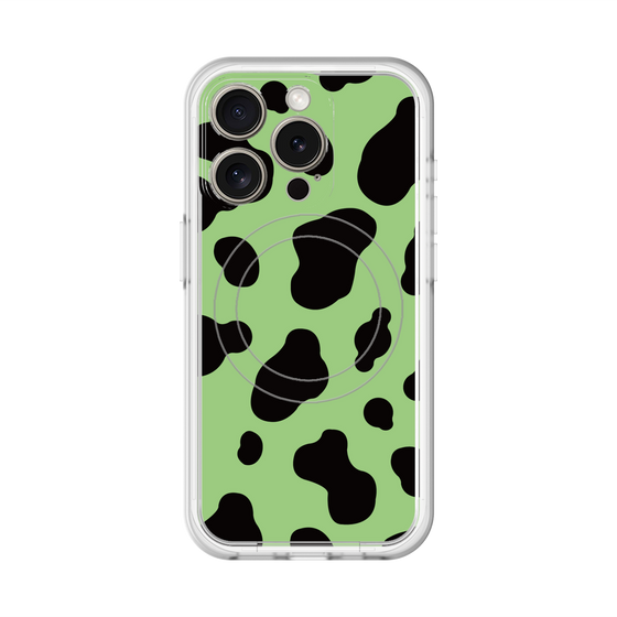 スリムプロテクションプレミアムケース with MagSafe［ Cow - Green ］