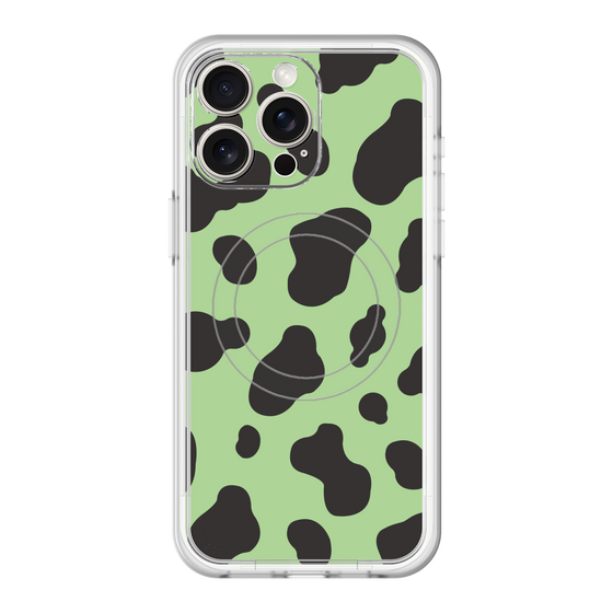スリムプロテクションプレミアムケース with MagSafe［ Cow - Green ］