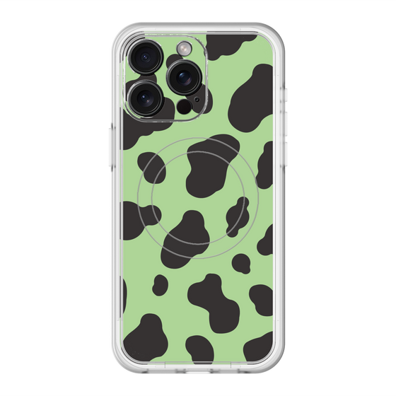 スリムプロテクションプレミアムケース with MagSafe［ Cow - Green ］