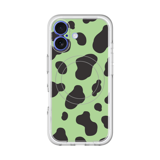 スリムプロテクションプレミアムケース with MagSafe［ Cow - Green ］