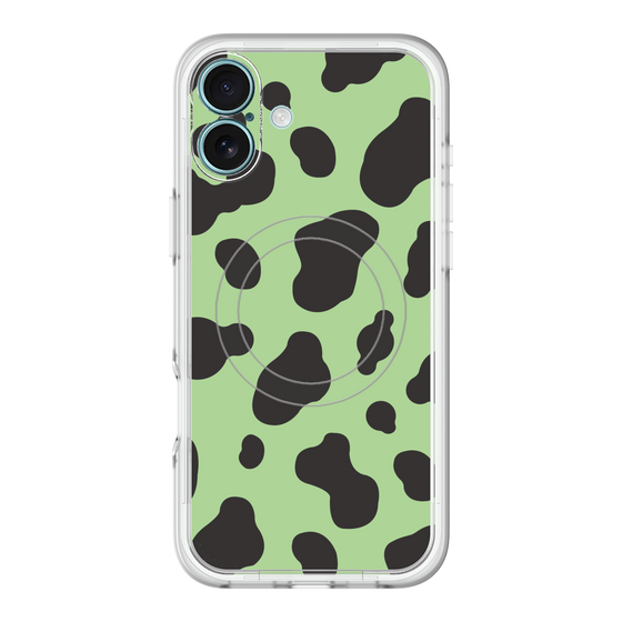 スリムプロテクションプレミアムケース with MagSafe［ Cow - Green ］