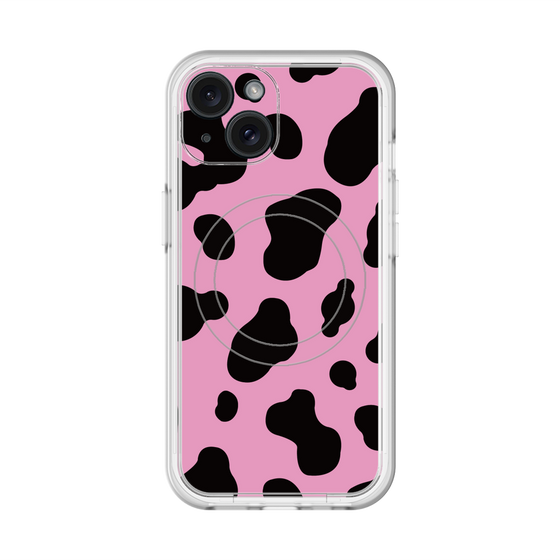 スリムプロテクションプレミアムケース with MagSafe［ Cow - Pink ］