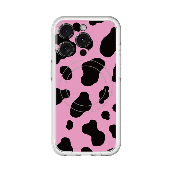 スリムプロテクションプレミアムケース with MagSafe［ Cow - Pink ］