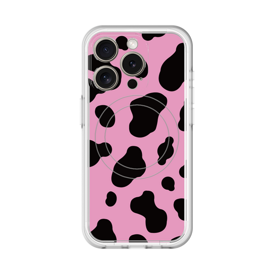 スリムプロテクションプレミアムケース with MagSafe［ Cow - Pink ］