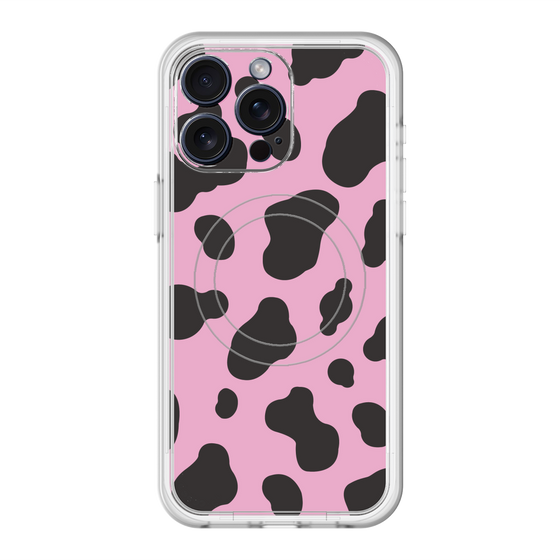 スリムプロテクションプレミアムケース with MagSafe［ Cow - Pink ］