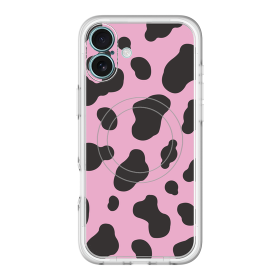 スリムプロテクションプレミアムケース with MagSafe［ Cow - Pink ］