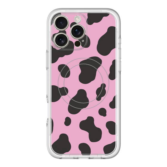 スリムプロテクションプレミアムケース with MagSafe［ Cow - Pink ］
