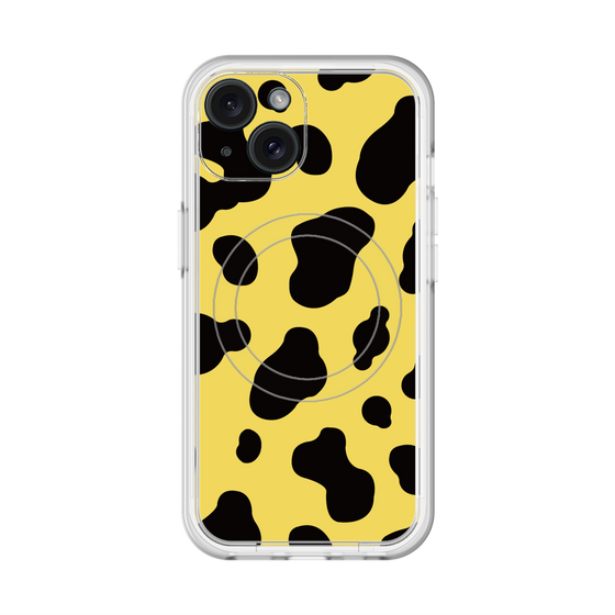 スリムプロテクションプレミアムケース with MagSafe［ Cow - Yellow ］