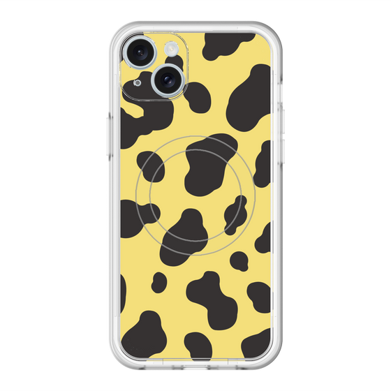 スリムプロテクションプレミアムケース with MagSafe［ Cow - Yellow ］