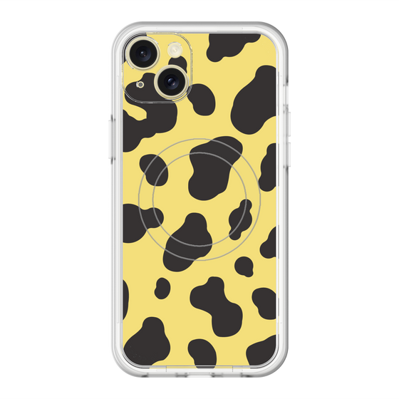 スリムプロテクションプレミアムケース with MagSafe［ Cow - Yellow ］