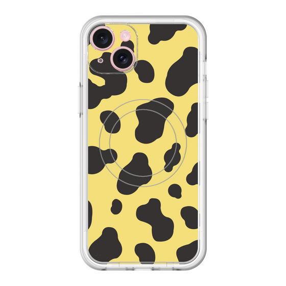 スリムプロテクションプレミアムケース with MagSafe［ Cow - Yellow ］