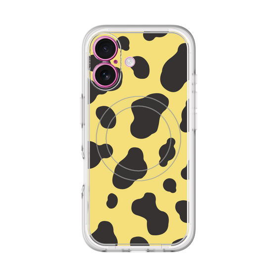 スリムプロテクションプレミアムケース with MagSafe［ Cow - Yellow ］