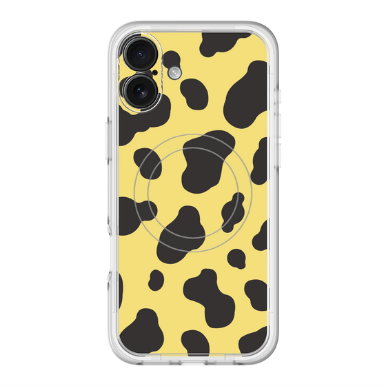 スリムプロテクションプレミアムケース with MagSafe［ Cow - Yellow ］