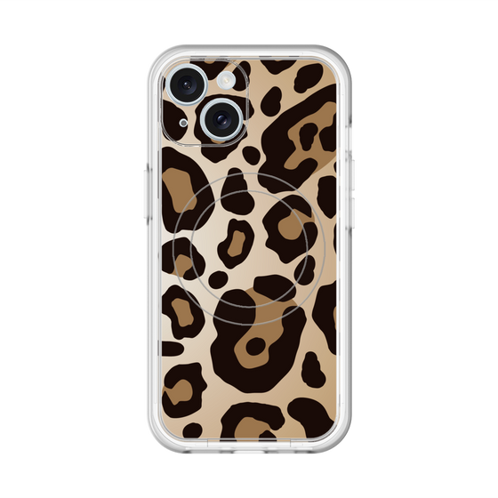 スリムプロテクションプレミアムケース with MagSafe［ Leopard - Yellow ］