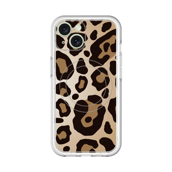 スリムプロテクションプレミアムケース with MagSafe［ Leopard - Yellow ］