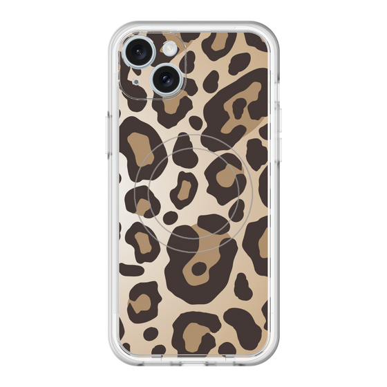 スリムプロテクションプレミアムケース with MagSafe［ Leopard - Yellow ］