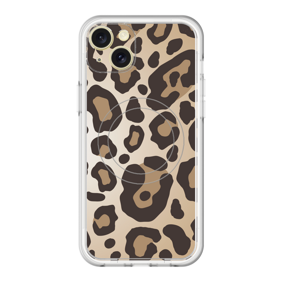 スリムプロテクションプレミアムケース with MagSafe［ Leopard - Yellow ］