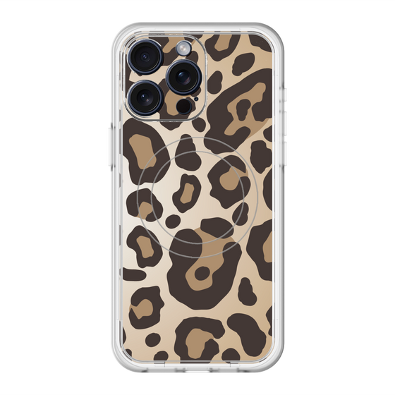 スリムプロテクションプレミアムケース with MagSafe［ Leopard - Yellow ］