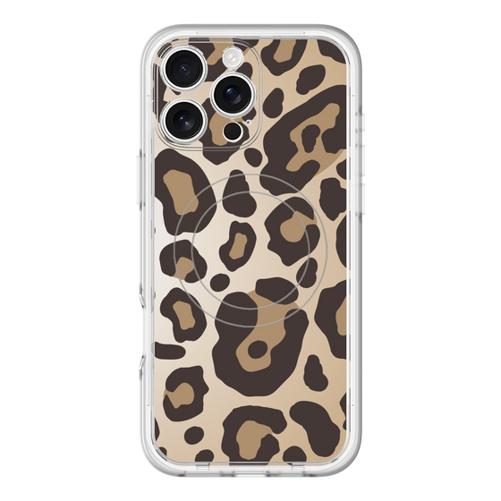 スリムプロテクションプレミアムケース with MagSafe［ Leopard - Yellow ］