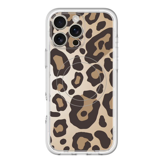 スリムプロテクションプレミアムケース with MagSafe［ Leopard - Yellow ］