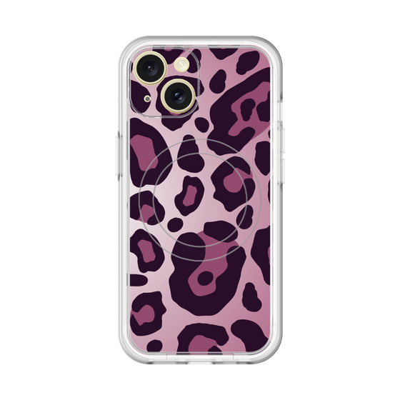 スリムプロテクションプレミアムケース with MagSafe［ Leopard - Pink ］