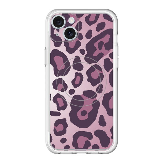 スリムプロテクションプレミアムケース with MagSafe［ Leopard - Pink ］