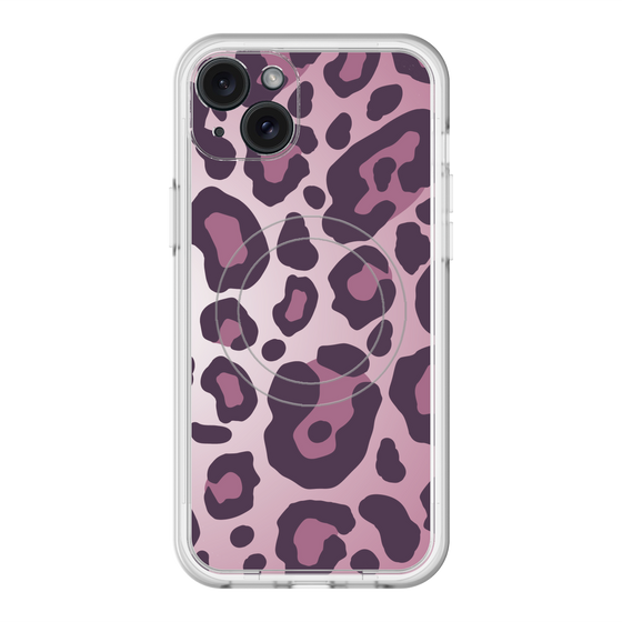 スリムプロテクションプレミアムケース with MagSafe［ Leopard - Pink ］