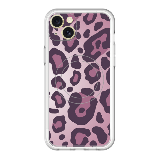 スリムプロテクションプレミアムケース with MagSafe［ Leopard - Pink ］