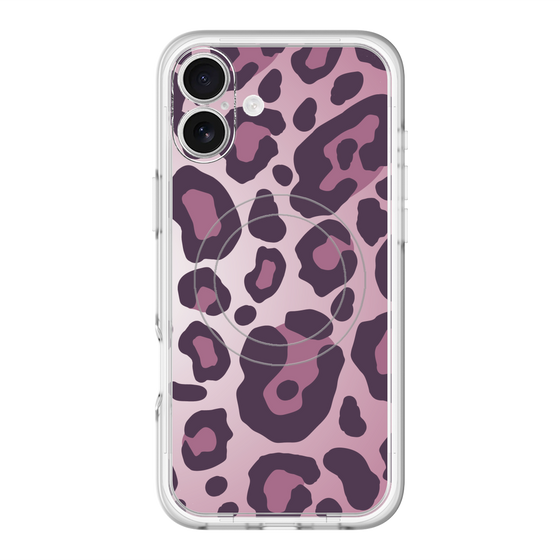 スリムプロテクションプレミアムケース with MagSafe［ Leopard - Pink ］