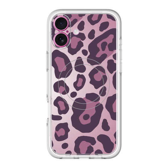 スリムプロテクションプレミアムケース with MagSafe［ Leopard - Pink ］