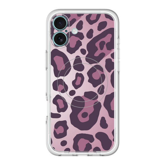 スリムプロテクションプレミアムケース with MagSafe［ Leopard - Pink ］